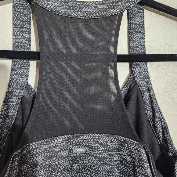 MPG Tennis Dress Womens Medium Black Gray Athletic Sheer Mesh Paneling - Picture 4 of 15